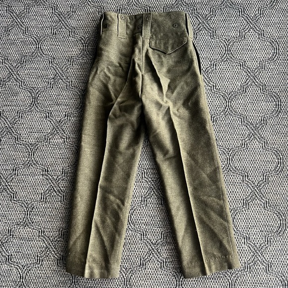 Vintage Canadian Military Uniform Men's Small Green Battle Dress Blouse 1950s - Picture 12 of 16